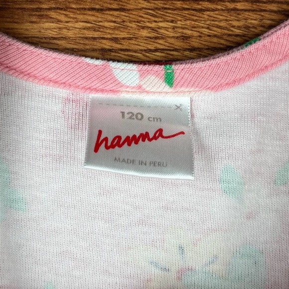 Hanna Andersson Pink Floral Dress Girls Size 120CM or US 7 - Picture 5 of 7